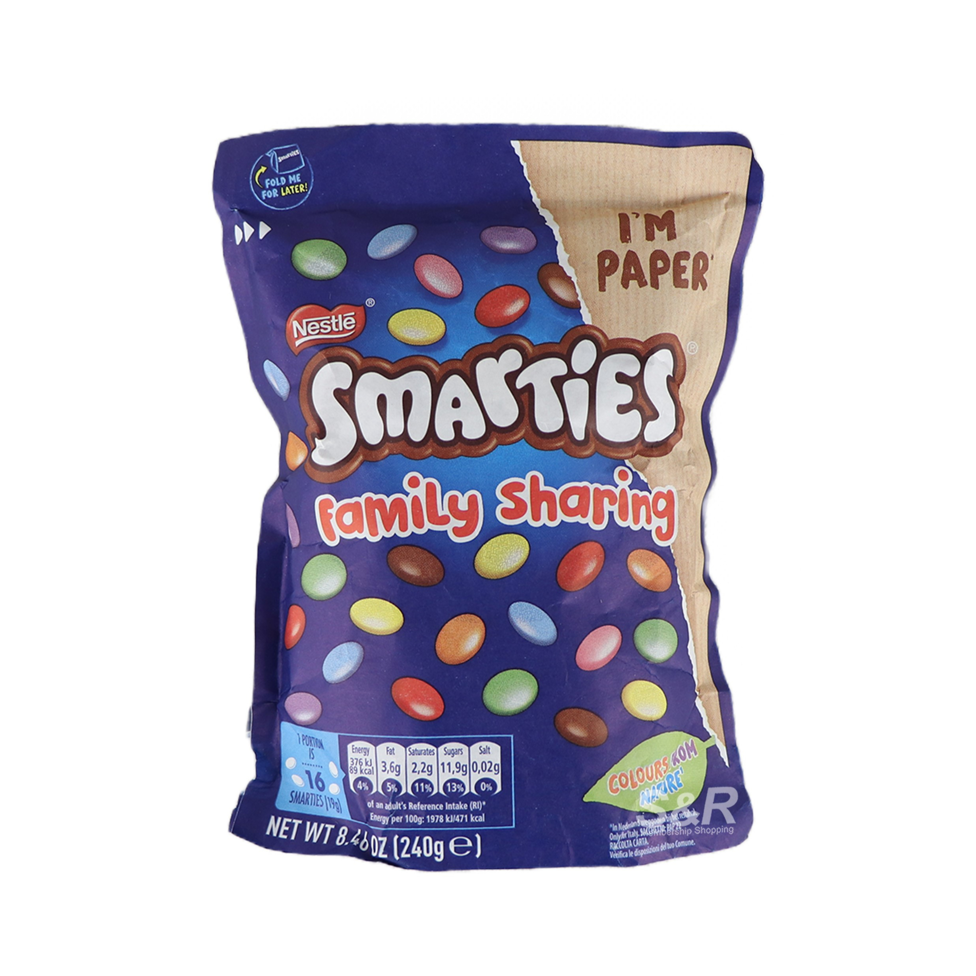 Nestle Smarties Chocolate Candy 240g Nestle Smarties Chocolate Candy 240g